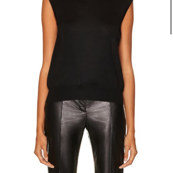 The Row Tops - The Row Sleek Black Sleeveless Top